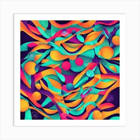 Abstract Abstract Background 3 Art Print