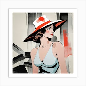 Elegant woman 6 Art Print