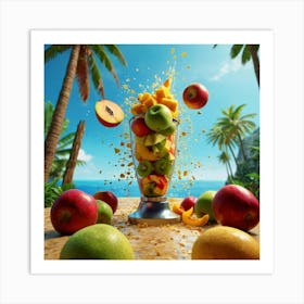 Tropical Smoothie Art Print