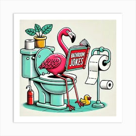 Bathroom Jokes Art Print