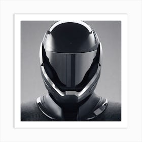 Create A Cinematic Apple Commercial Showcasing The Futuristic And Technologically Advanced World Of The Man In The Hightech Helmet, Highlighting The Cuttingedge Innovations And Sleek Design Of The Helmet And (6) Art Print
