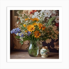 Flowers In A Vase Art Print