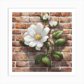 White Flower Art Print