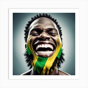 Jamaican Man Laughing Art Print