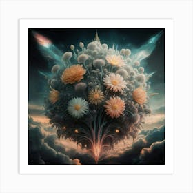 Flower In The Sky Art Print