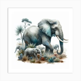 Elephant Art Print