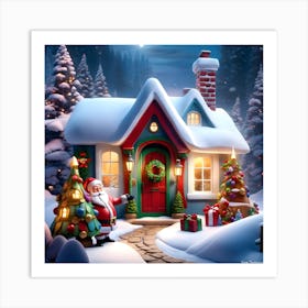 Santa'S House Art Print