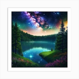 Starry Night Sky 16 Art Print