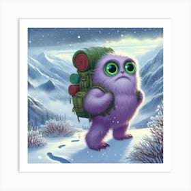 Hike Monster Art Print