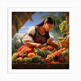 Fruit Basket Art Print