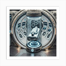 Mars Dominion Mobile Medical Unit Stasis Chamber Art Print