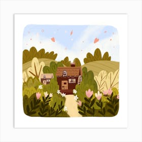 House In The Countryside Art Print