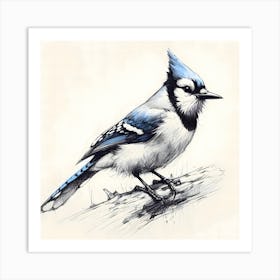 Bluejay ~Reimagined 22 Art Print