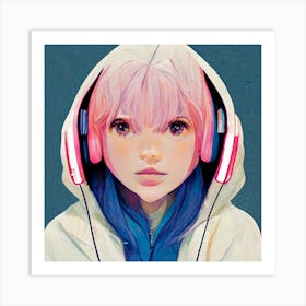 Gamer Girl Art Print