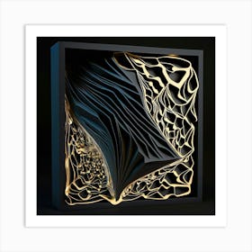 3d Paper Art 3 Art Print