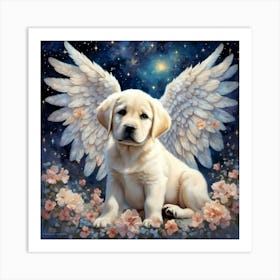 Angel Puppy Art Print