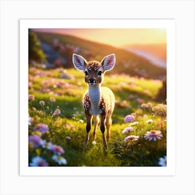 Cute Fawn Art Print