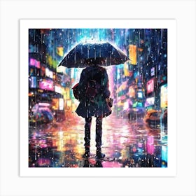 Rainy Night 2 Art Print