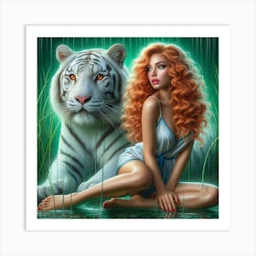 White Tiger 41 Art Print