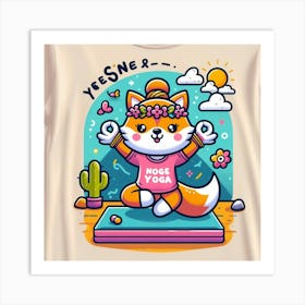 Yesner Yoga Art Print