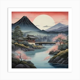 Japanese Landscape Art Print