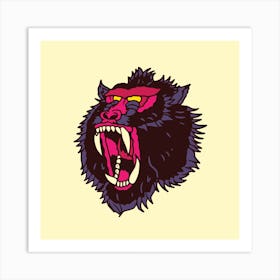 Mandrill Square Art Print