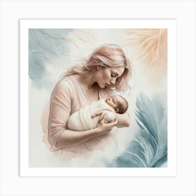 Mother And Baby Art Print