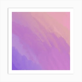 Abstract Purple Sky at Twilight Art Print