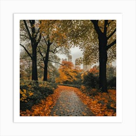 Autumn In Central Park Art Print