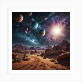 Planets In Space 4 Art Print