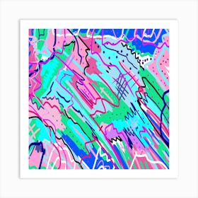 Abstract Art with Color and Movement Art Print