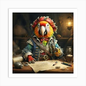 Pirate Parrot 8 Art Print