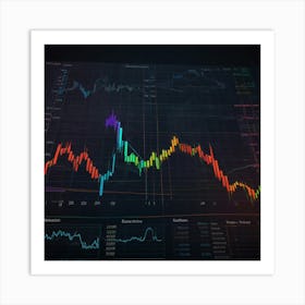 Stock Market Graph Art Print