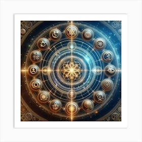 Mystical Circle Of Life Art Print