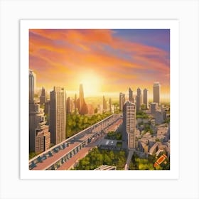 Cityscape Art Print