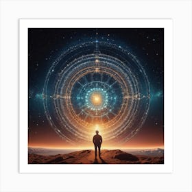 Nebula Man Art Print