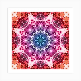 Watercolor Pattern Pink 3 Art Print