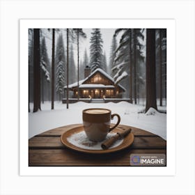 Cabin In The Woods Art Print