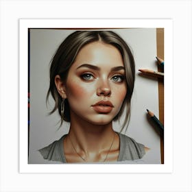 Portrait Of A Girl 5 Art Print