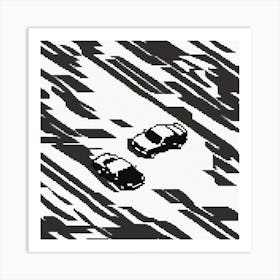 Cars In The Snow Art Print