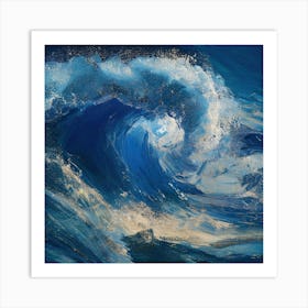 Glittering Waves Art Print