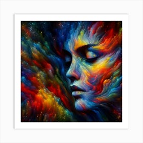 Abstract portrayal of a woman 2 Art Print