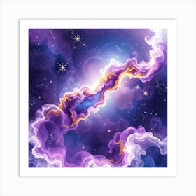 Nebula Background Art Print