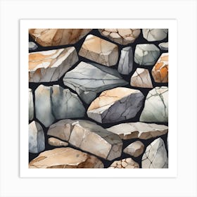 Stone Wall 98 Art Print