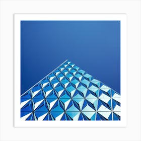 Photograph - Blue Building With Blue Sky Art Print