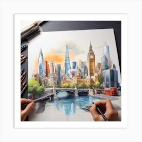 London Skyline 2 Art Print