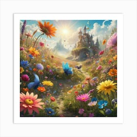 Disney Flowers Paintings Art Print Paintings Art Print Art Print