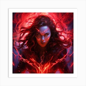 Scarlet Witch Mechanical Ferocity Art Print