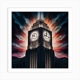 Clock Tower 8 Art Print