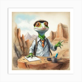 Gecko 2 Art Print